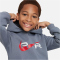 NIKE Air Sportswear Fleece Basketball Hoodie Jungen 065 - cool grey XS (122-128 cm)