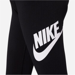 NIKE Sportswear Essentials Mid-Rise Leggings Mädchen 010 - black/white XS (122-128 cm)