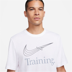 NIKE Dri-FIT Training T-Shirt Herren 100 - white S