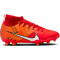 NIKE Superfly 9 Club Mercurial Dream Speed FG/MG Fußballschuhe Kinder 600 - lt crimson/pale ivory-bright mandarin 32