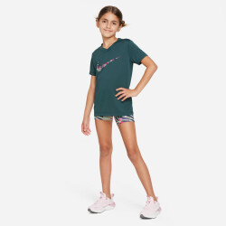 NIKE Dri-FIT V-Neck T-Shirt Mädchen 328 - deep jungle S (128-137 cm)