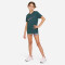 NIKE Dri-FIT V-Neck T-Shirt Mädchen 328 - deep jungle S (128-137 cm)