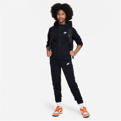NIKE Sportswear Trainingsanzug Kinder 010 - black/black/white M (137-147 cm)