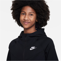 NIKE Sportswear Trainingsanzug Kinder 010 - black/black/white M (137-147 cm)