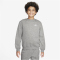 NIKE Sportswear Club Fleece Sweatshirt Kinder 063 - dk grey heather/white XS (122-128 cm)