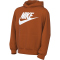 NIKE Sportswear Club Fleece Hoodie Kinder 893 - campfire orange/white S (128-137 cm)