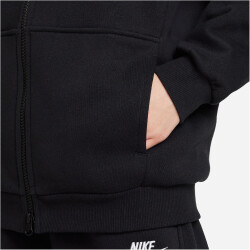 NIKE Sportswear Club Fleece Oversized Kapuzenjacke Mädchen 010 - black/white XL (156-166 cm)