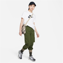 NIKE Sportswear T-Shirt M&auml;dchen 100 - white/black S (128-137 cm)