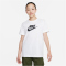 NIKE Sportswear T-Shirt M&auml;dchen 100 - white/black S (128-137 cm)