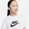 NIKE Sportswear T-Shirt M&auml;dchen 100 - white/black S (128-137 cm)
