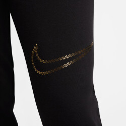 NIKE Sportswear Club Fleece Shine Mid-Rise Jogginghose Damen 010 - black XL