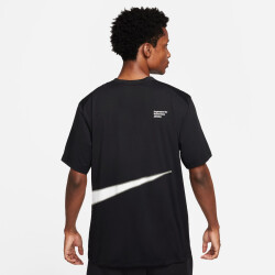 NIKE Dri-FIT UV Hyverse kurzarm Fitnessshirt Herren 010 - black/summit white/summit white S