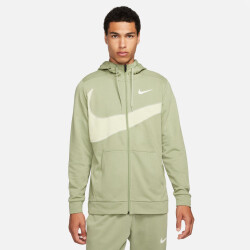 NIKE Dri-FIT Fleece Fitness Kapuzenjacke Herren 386 - oil...