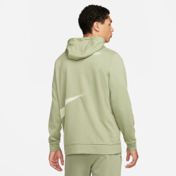 NIKE Dri-FIT Fleece Fitness Kapuzenjacke Herren 386 - oil green/sea glass S