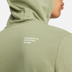 NIKE Dri-FIT Fleece Fitness Kapuzenjacke Herren 386 - oil green/sea glass S