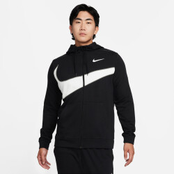 NIKE Dri-FIT Fleece Fitness Kapuzenjacke Herren 010 -...
