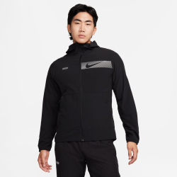 NIKE Unlimited Flash Repel Versatile Kapuzenjacke Herren 010 - black/reflective silv L