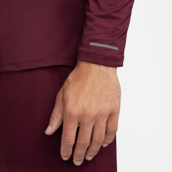 NIKE Element Flash Dri-FIT 1/2-Zip Laufshirt Herren 681 - night maroon/reflective silv S