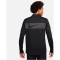 NIKE Element Flash Dri-FIT 1/2-Zip Laufshirt Herren 010 - black/reflective silv S