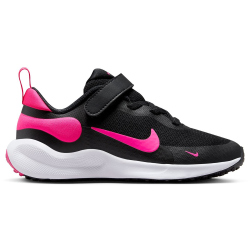 NIKE Revolution 7 Sneaker mit Klettverschluss Kinder 002 - black/hyper pink-white 27.5