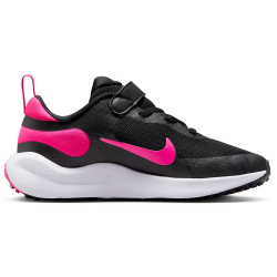 NIKE Revolution 7 Sneaker mit Klettverschluss Kinder 002 - black/hyper pink-white 27.5
