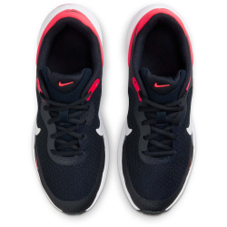 NIKE Revolution 7 Road Laufschuhe Kinder 400 - dark obsidian/white-bright crimson-black 37.5