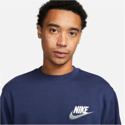 NIKE Club French Terry Sweatshirt Herren 410 - midnight navy S
