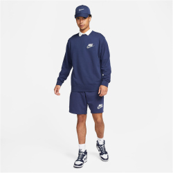NIKE Club French Terry Sweatshirt Herren 410 - midnight navy S