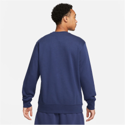 NIKE Club French Terry Sweatshirt Herren 410 - midnight navy S