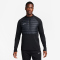 NIKE Academy Winter Warrior Therma-FIT Global 1/2-Zip Fu&szlig;ball Trainings-Top Herren 010 - black/anthracite/reflective silv S
