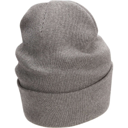 NIKE PEAK Tall Cuff Futura Beanie 091 - carbon heather/white