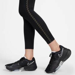 NIKE Therma-FIT One High-Waist 7/8-Leggings Damen 010 - black/white S