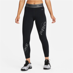 NIKE Pro Graphic Mid-Rise 7/8-Leggings Damen 010 -...