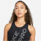 NIKE Pro Dri-FIT Cropped Tanktop Damen 010 - black/iron grey S
