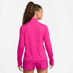 NIKE Dri-FIT Swoosh 1/4-Zip Laufshirt Damen 615 - fireberry/purple ink S