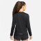 NIKE Dri-FIT Swift Element UV langarm Laufshirt Damen 010 - black/reflective silv M