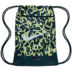NIKE Brasilia Turnbeutel (18L) 328 - deep jungle/lt lemon...