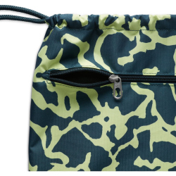 NIKE Brasilia Turnbeutel (18L) 328 - deep jungle/lt lemon twist/white