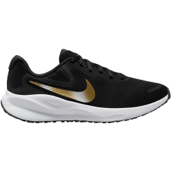 NIKE Revolution 7 Road Laufschuhe Damen 006 - black/metallic gold-white-dk smoke grey 42