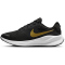 NIKE Revolution 7 Road Laufschuhe Damen 006 - black/metallic gold-white-dk smoke grey 42