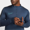 NIKE Dri-FIT Academy langarm Fu&szlig;ball Trainingsshirt Herren 410 - midnight navy/black/hyper turq S