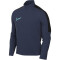 NIKE Dri-FIT Academy langarm Fußball Trainingsshirt Herren 410 - midnight navy/black/hyper turq M