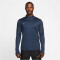 NIKE Dri-FIT Academy langarm Fußball Trainingsshirt Herren 410 - midnight navy/black/hyper turq M