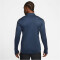 NIKE Dri-FIT Academy langarm Fußball Trainingsshirt Herren 410 - midnight navy/black/hyper turq M