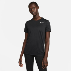 NIKE Dri-FIT T-Shirt Damen 010 - black/white L