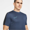 NIKE Dri-FIT Academy kurzarm Fu&szlig;ball Trainingsshirt Herren 410 - midnight navy/black/hyper turq S