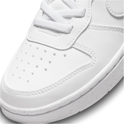NIKE Court Borough Low Recraft Sneaker Jungen 106 - white/white-white 35