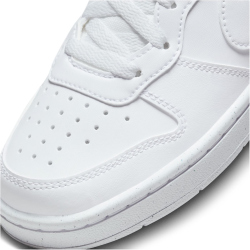 NIKE Court Borough Low Recraft Sneaker Kinder 106 - white/white-white 36.5