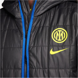 NIKE Inter Mailand Sportswear Fleece Steppjacke gefüttert Herren 010 - black/lyon blue/vibrant yellow XS
