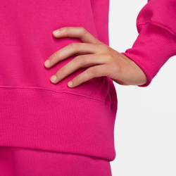 NIKE Sportswear Phoenix Fleece Oversized Sweatshirt Damen 615 - fireberry/black S